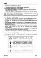 1 PRELIMINARY INFORMATION 11 DOCUMENTS SUPPLIED WITH (Page 6 / 9) HSD Spindle Instructions for Use